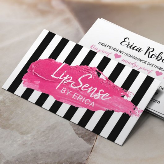 Carte De Visite Distributeur Lipsense Grandes Modernes Artiste maq