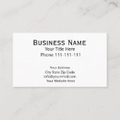 Carte De Visite Distributeur professionnel (Dos)