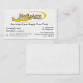 Carte De Visite Distributeurs aériens de médias (Devant / Derrière)