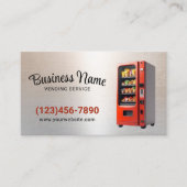 Carte De Visite Distributeurs automatiques Service Arrière - plan (Devant)