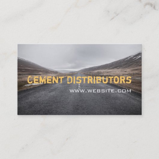 Carte De Visite Distributeurs de béton ciment routier construction (Devant)