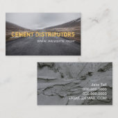 Carte De Visite Distributeurs de béton Construction de pavage de c (Devant / Derrière)