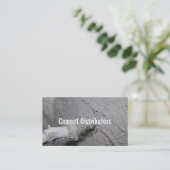 Carte De Visite Distributeurs de ciment Travailleur de constructio (Debout devant)