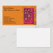 Carte De Visite Distributeuse de Tons Chauds (Devant / Derrière)