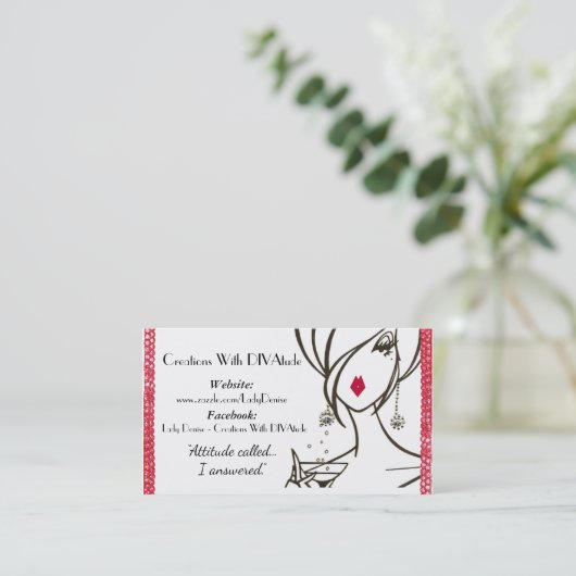 carte de visite "Diva Attitude" (Debout devant)