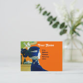 Carte De Visite DIVA DANS LE SALON DE BELLE MONOGRAMME BLEU, Artis (Debout devant)