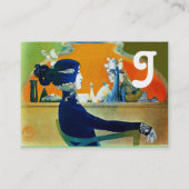 Carte De Visite DIVA DANS LE SALON DE BELLE MONOGRAMME BLEU, Artis (Dos)