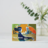 Carte De Visite DIVA DANS LE SALON DE BELLE MONOGRAMME BLEU, Artis (Debout devant)