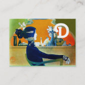 Carte De Visite DIVA DANS LE SALON DE BELLE MONOGRAMME BLEU, Artis (Dos)