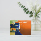 Carte De Visite DIVA DANS LE SALON DE BELLE MONOGRAMME BLEU, Artis (Debout devant)