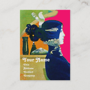 Carte De Visite DIVA DANS LE SALON DE BELLE MONOGRAMME BLEU, Artis