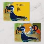 Carte De Visite DIVA DANS LE SALON DE BELLE MONOGRAMME BLEU, Artis (Devant / Derrière)