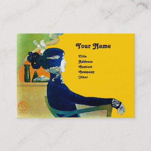 Carte De Visite DIVA DANS LE SALON DE BELLE MONOGRAMME BLEU, Artis