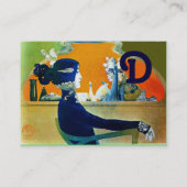 Carte De Visite DIVA DANS LE SALON DE BELLE MONOGRAMME BLEU, Artis (Dos)