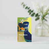 Carte De Visite DIVA DANS LE SALON DE BELLE MONOGRAMME BLEU, Artis (Debout devant)