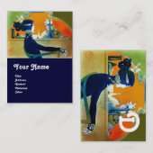 Carte De Visite DIVA DANS LE SALON DE BELLE MONOGRAMME BLEU, Artis (Devant / Derrière)