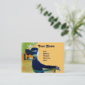 Carte De Visite DIVA DANS LE SALON DE BELLE MONOGRAMME BLEU, Artis (Debout devant)