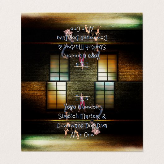 Carte De Visite Diva SUPÉRIEURE de yoga (Extérieur déplié)