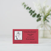 carte de visite "Diva with Tiara Hard Casquette" (Debout devant)