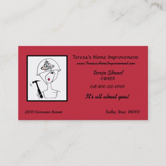 carte de visite "Diva with Tiara Hard Casquette" (Devant)