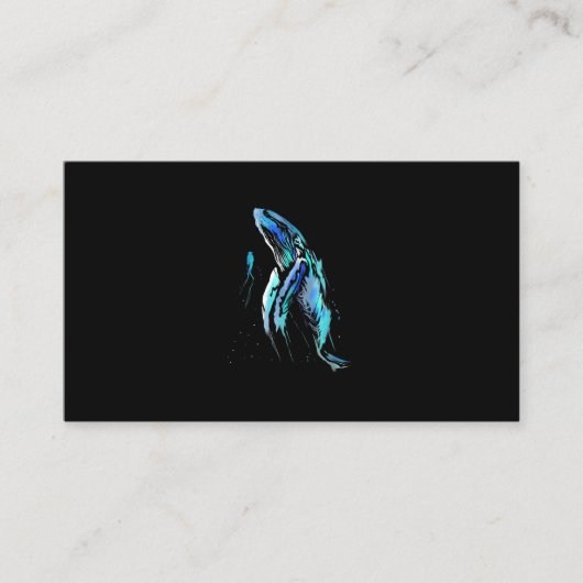 Carte De Visite Diver De Plongée De Plongée Baleine À Baleine Baig (Devant)
