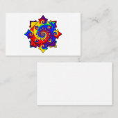 Carte De Visite Diverses spirales arc-en-ciel (Devant / Derrière)