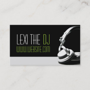 Carte De Visite Divertissement de club de musique DJ moderne