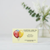 Carte De Visite Divertissement de planificateur de partie (Debout devant)