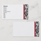 Carte de visite divin de damassé (Devant / Derrière)