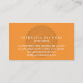 Carte de visite divin d'impression (Dos)