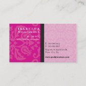 CARTE DE VISITE :: divinement damask L 1 (Dos)