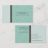 CARTE DE VISITE :: divinement damask L 7 (Devant / Derrière)