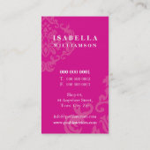 CARTE DE VISITE :: divinement damask P 1 (Dos)