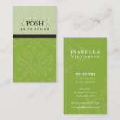 CARTE DE VISITE :: divinement damask P 4 (Devant / Derrière)