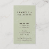 CARTE DE VISITE :: divinement damask P 9 (Dos)