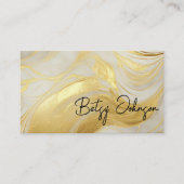 Carte de visite d'ivoire et d'or (Devant)