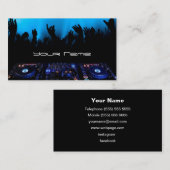 Carte de visite DJ (Devant / Derrière)
