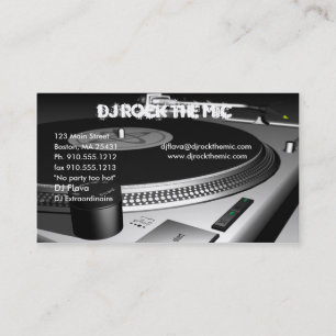 Carte de visite DJ