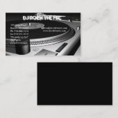 Carte de visite DJ (Devant / Derrière)