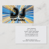 CARTE DE VISITE DJ (Devant / Derrière)