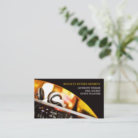 Carte de visite DJ (Debout devant)