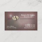 Carte de visite DJ (Devant)