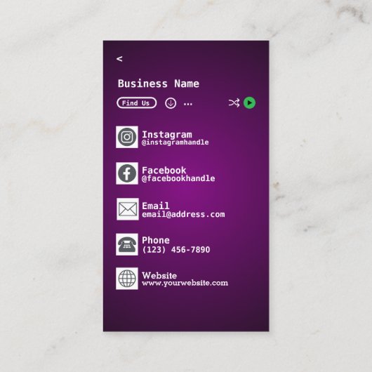 CARTE DE VISITE DJ (Dos)