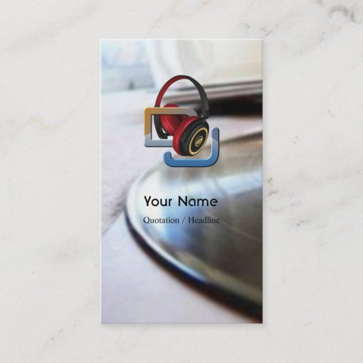 Carte de visite DJ (Devant)