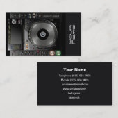 Carte de visite DJ (Devant / Derrière)