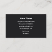 Carte de visite DJ (Dos)