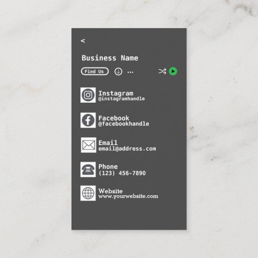 CARTE DE VISITE DJ (Dos)