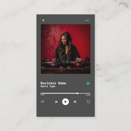 CARTE DE VISITE DJ (Devant)