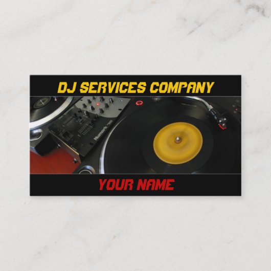 Carte de visite DJ (Devant)
