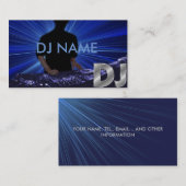 Carte de visite DJ (Devant / Derrière)